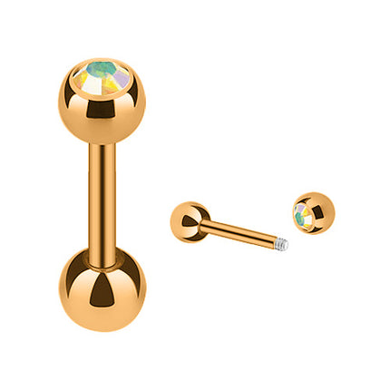 JRG03 / Rosegold  - 6mm / Rainbow