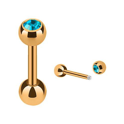 JRG03 / Rosegold  - 6mm / Türkis