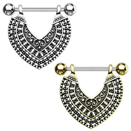 Nippelpiercing Herz beweglich Ornament Brustwarzenpiercing Chirurgenstahl