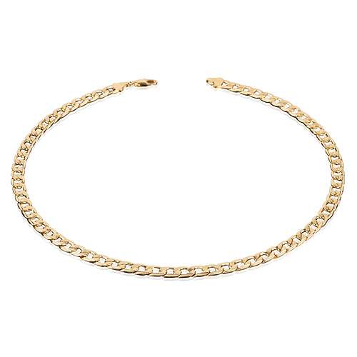 Herren Panzerkette Damen Kette Edelstahl Halskette vergoldet