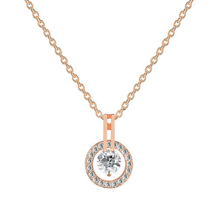 Schmuckset Halskette Ohrringe Rosegold vergoldet im Schmucketui