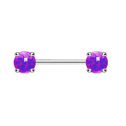 KB023 / Silber / 1,6mm x 14mm x 6mm - Lila