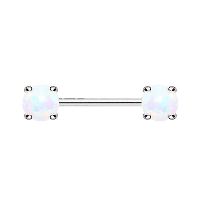 KB023 / Silber / 1,6mm x 14mm x 6mm - Weiß