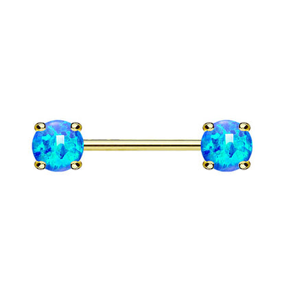 KB024 / Gold / 1,6mm x 12mm x 5mm - Türkis