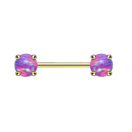 KB024 / Gold / 1,6mm x 14mm x 6mm - Lila