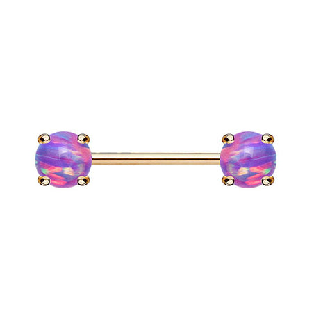 KB025 / Rosegold / 1,6mm x 12mm x 5mm - Lila