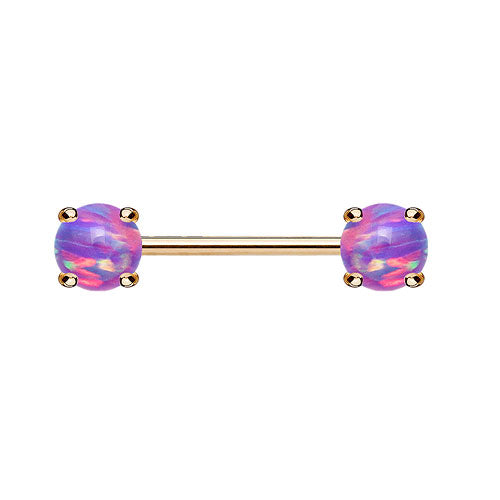 KB025 / Rosegold / 1,6mm x 12mm x 5mm - Lila