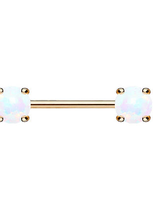 KB025 / Rosegold / 1,6mm x 12mm x 5mm - Weiß