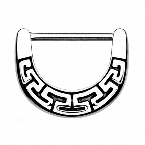 Brustwarzenpiercing Intim Piercing Clicker Ring Aztec Tribal Schild