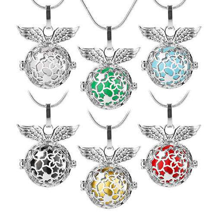 Engelsflügel Anhänger Engelsflüsterer Sterne mit Klangkugel Harmony Ball