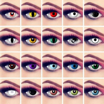 Farbige Kontaktlinsen Motivlinsen Fun Linsen Halloween ohne Stärke