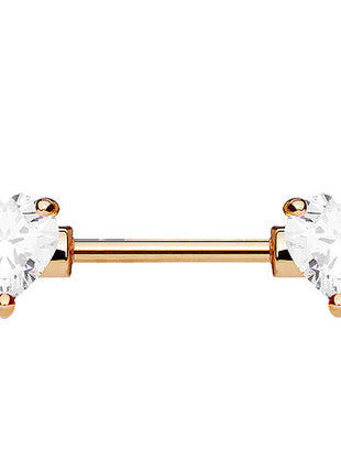 KR10988 | 12mm  - Rosegold / Clear - Herz