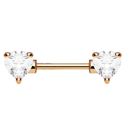 KR10988 | 16mm  - Rosegold / Clear - Herz