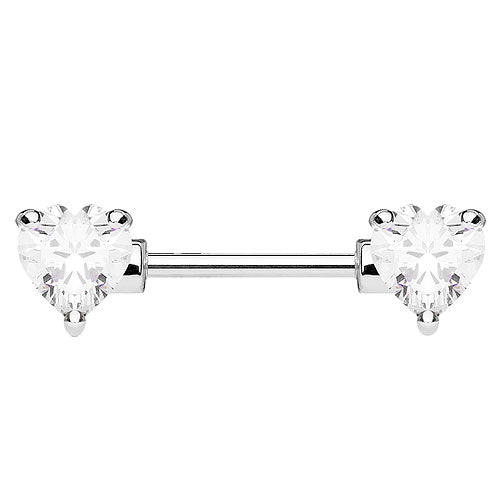 KR10988 | 12mm  - Silber / Clear - Herz