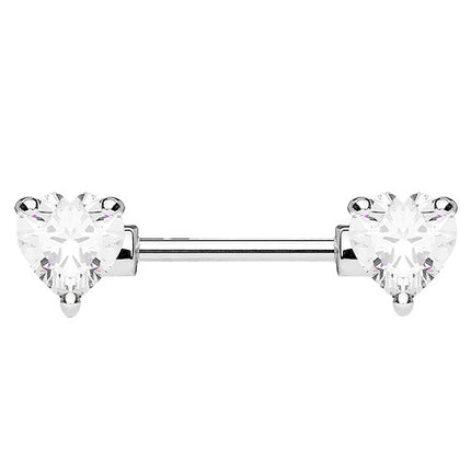 KR10988 | 12mm  - Silber / Clear - Herz