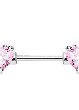 KR10988 | 12mm  - Silber / Rosa - Herz