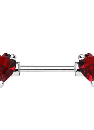 KR10988 | 12mm  - Silber / Rot - Herz