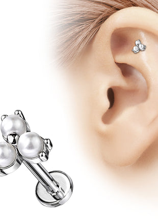 Ear Tragus Cartilage Helix Piercing Plug Beads Set 