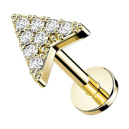 LiA06 (Pfeilspitze)  - 8mm / Gold