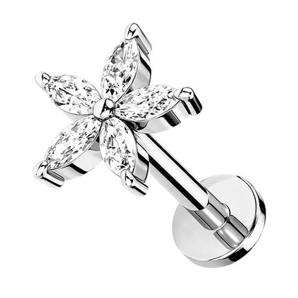 LiA08 (Blume)  - 6mm / Silber