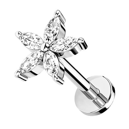 LiA08 (Blume)  - 8mm / Silber