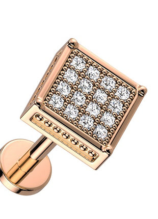 LiA29 (Quadrat) - 6mm | Rosegold