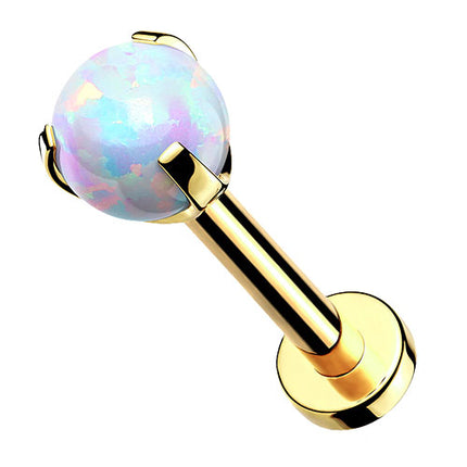 LSi038 - 8mm | Gold - Weiß