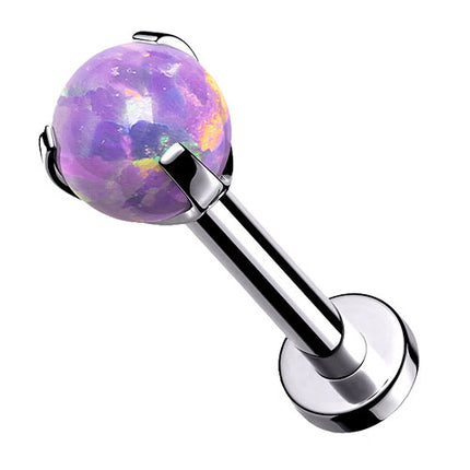 LSi038 - 8mm | Silber - Lila