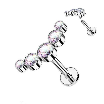 LSI47 | Silber- Rainbow | 1,2mm x 6mm