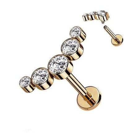 LSI47 | Rosegold-Clear | 1,2mm x 6mm