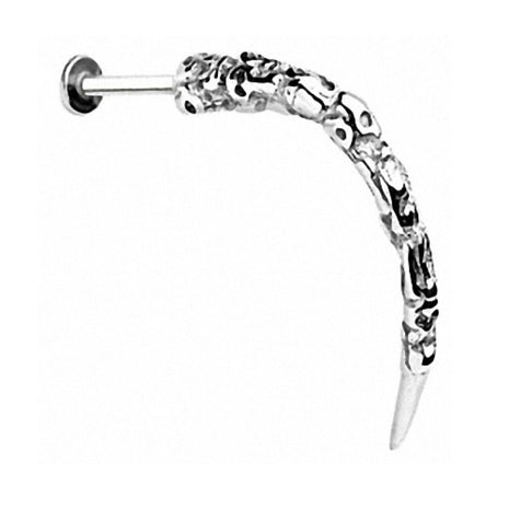 Lip Piercing Long Claw Tribal Skull 