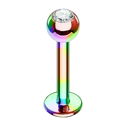 LT03 | Rainbow | mit Kristall  - 1,2mm x 6mm x 3mm