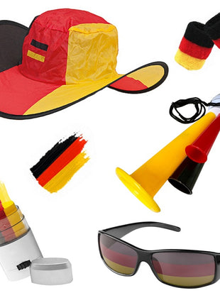 🇩🇪 5-teiliges Deutschland Männer Fan Set Fanartikel Fussball WM