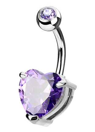 Piercing Herz - Herz | 7mm | Silber - Tanzanite