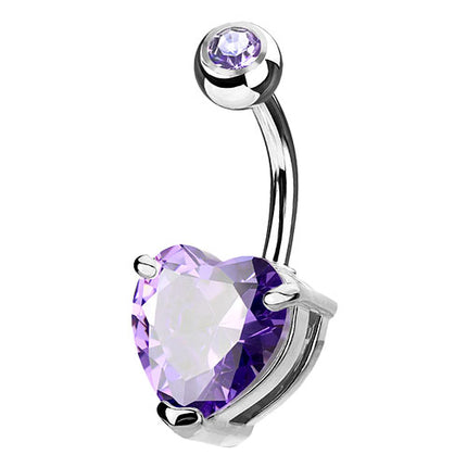 N002 - Herz | 7mm | Silber - Tanzanite