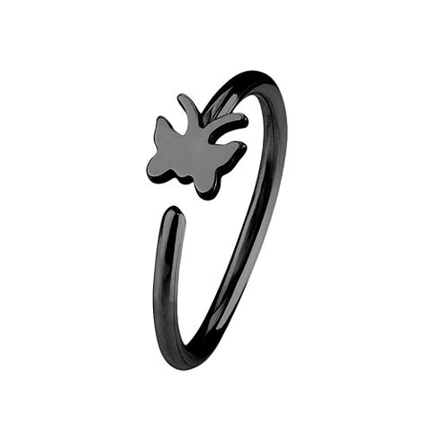 Nasenpiercing Universal Ohr Piercing Ring mit Schmetterling