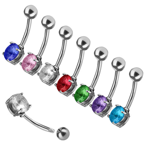 Bauchnabelpiercing Stecker Kristall Kugel