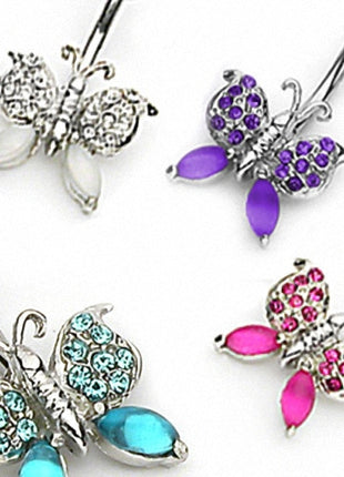 Bauchnabelpiercing Farben Kristall Schmetterling Butterfly