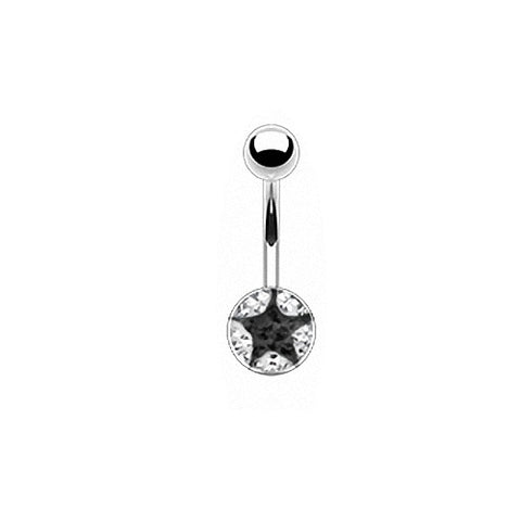 Bauchnabelpiercing Stecker Ferido Kristall Stern