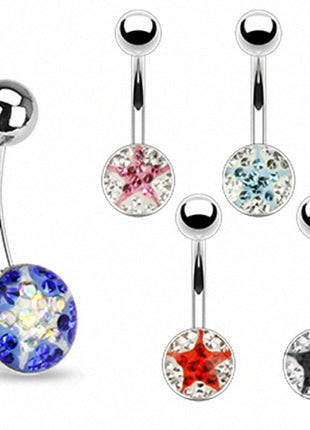 Belly Button Piercing Stud Ferido Crystal Star 