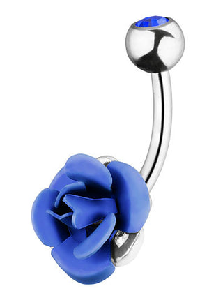 Bauchnabelpiercing Rose - Blau