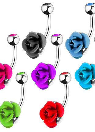 Bauchnabelpiercing Schmuck Stecker Rosen Blüte