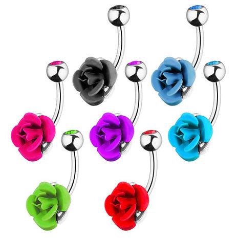 Bauchnabelpiercing Schmuck Stecker Rosen Blüte