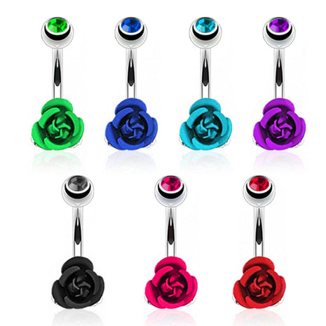 Bauchnabelpiercing Schmuck Stecker Rosen Blüte