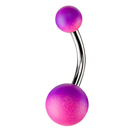 Bauchnabelpiercing Regenbogen  / Lila - Pink