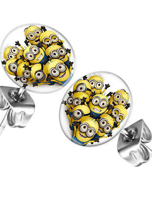 Ohrstecker Ohrringe mit Motiv Minions Familie