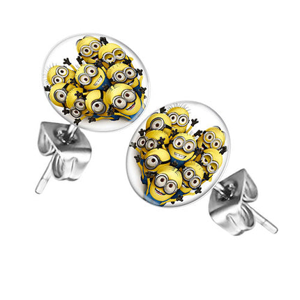 Ohrstecker Ohrringe mit Motiv Minions Familie