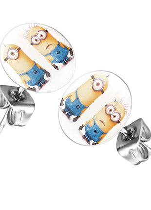 Ohrstecker Ohrringe mit Motiv Minions Kevin & Stuart