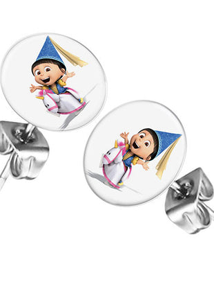 Ohrstecker Ohrringe mit Motiv Minions Agnes Einhorn