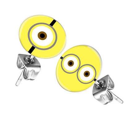 Ohrstecker Ohrringe mit Motiv Minions Augen